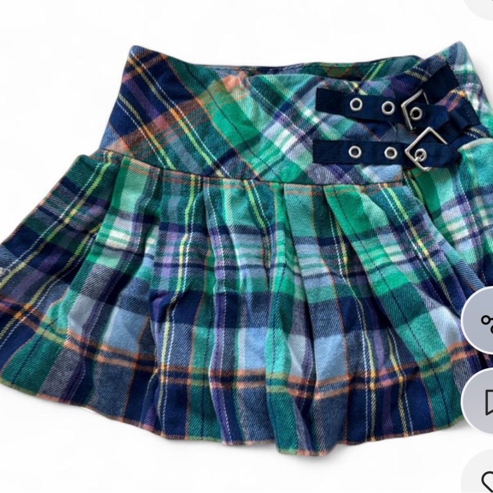 Ralph Lauren Blue Label Tartan Skirt - Green and Navy